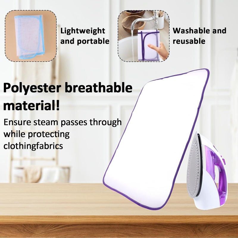 Styquenzer 2 Pack Ironing Scorch Mesh Cloth Protective, Cloth Scorch-Saving Ironing Protector Insulation Pad, Ironing Cloth to Protect Clothes, Ironing Pad for Sewing and Ironing Fabric Protector Tool - Image 3